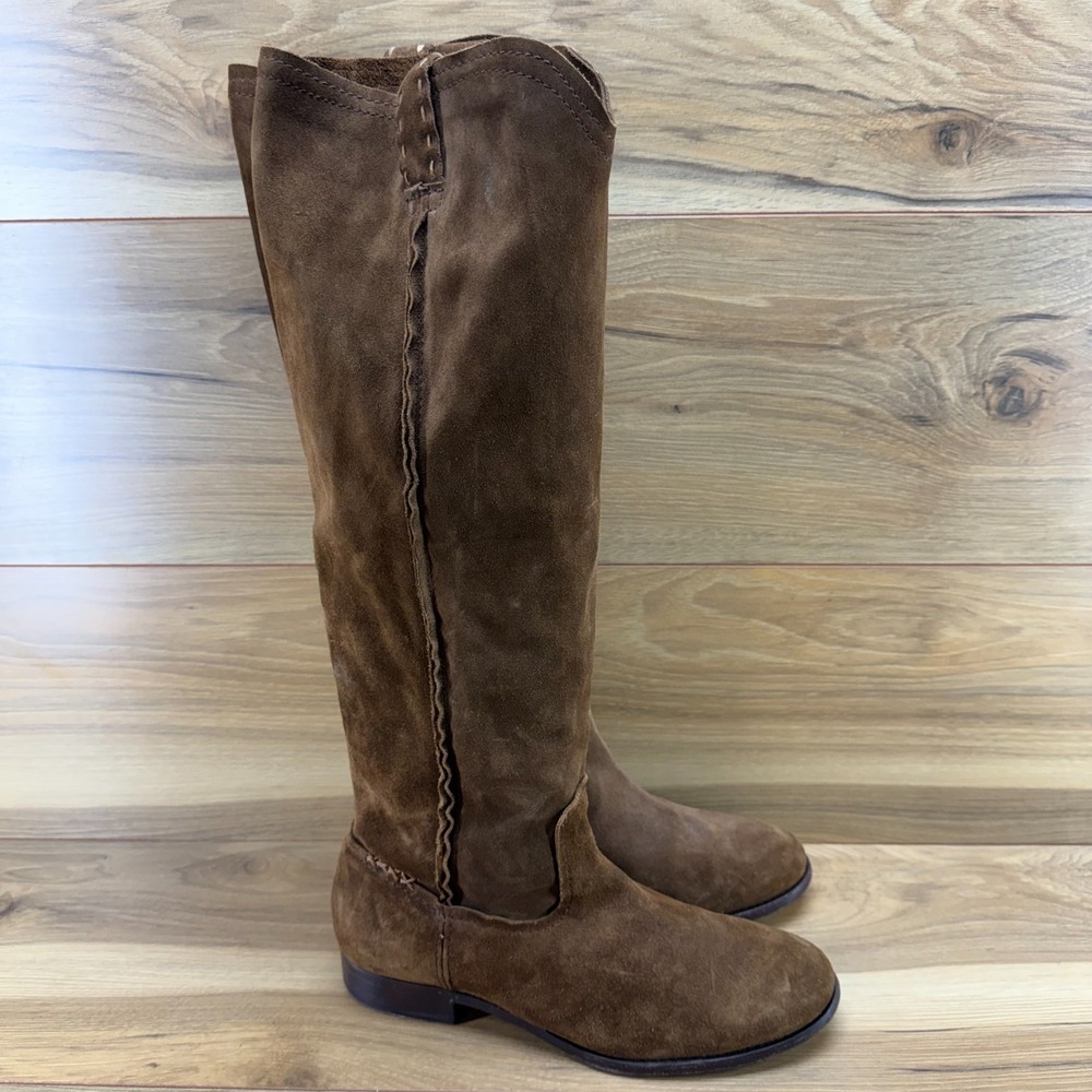 Frye Brown Suede Knee-High Boots